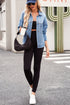 Washed Oversize Pocketed Denim Jacket